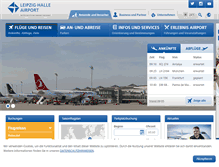 Tablet Screenshot of leipzig-halle-airport.de